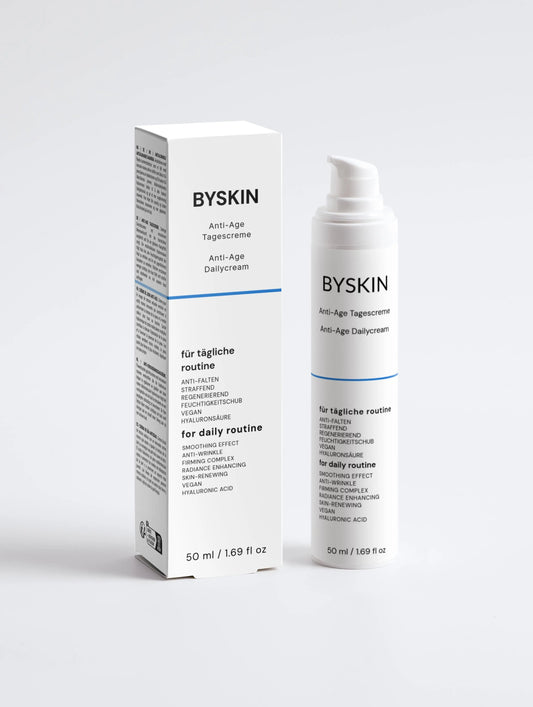 BYSKIN Anti-Age Tagescreme – Anti-Falten Gesichtspflege für glattere Haut und tägliche Anti-Aging Hydration